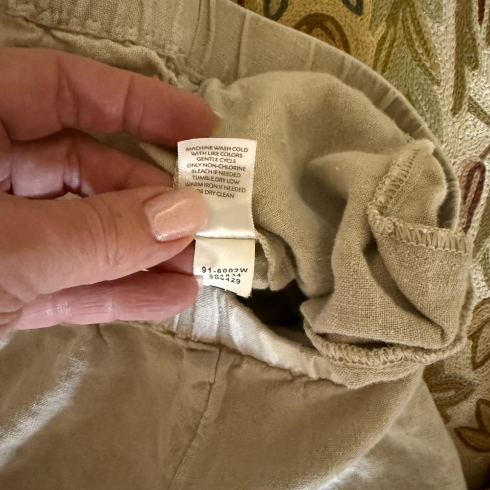 J. Jill Love Linen Pull on Crops, 3X - Picture 4 of 9